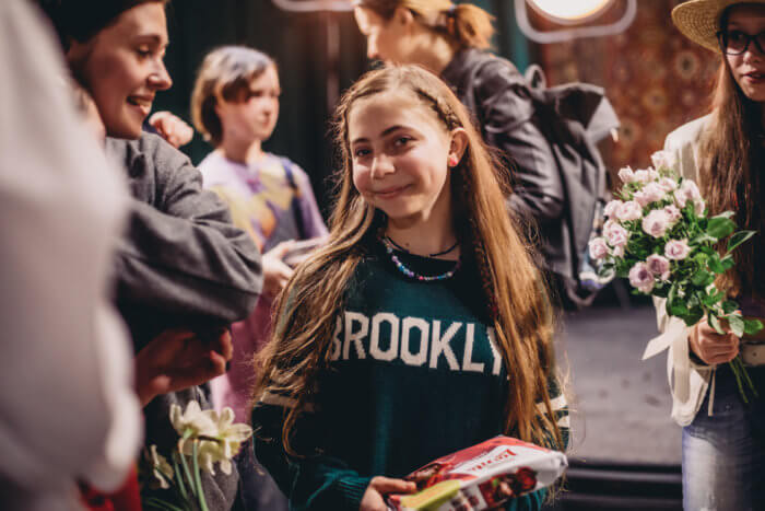 mom on skype actress in brooklyn sweatshirt