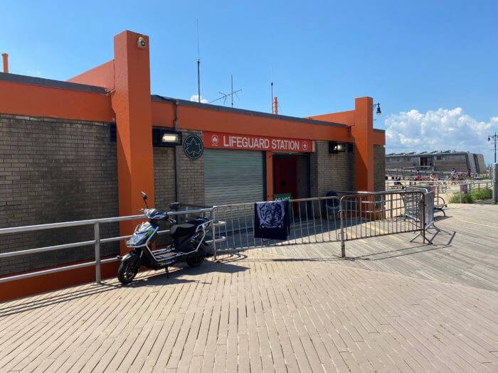 Lifeguard station where positions are assigned