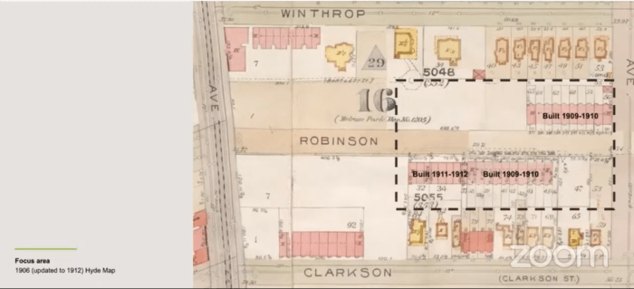 map of melrose park historic district