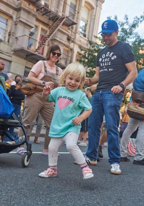 Families enjoy music and food in Brooklyn's favorite neighborhoods.