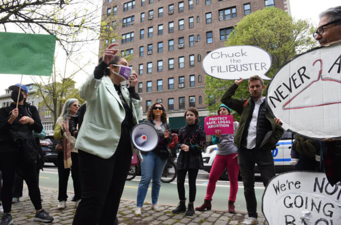 brittany ramos debarros at protest