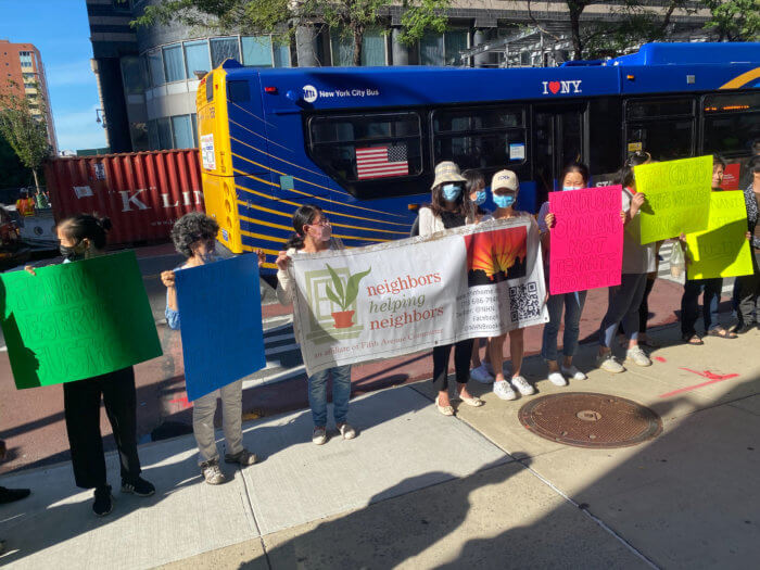 Sunset Park tenants rally after a fire