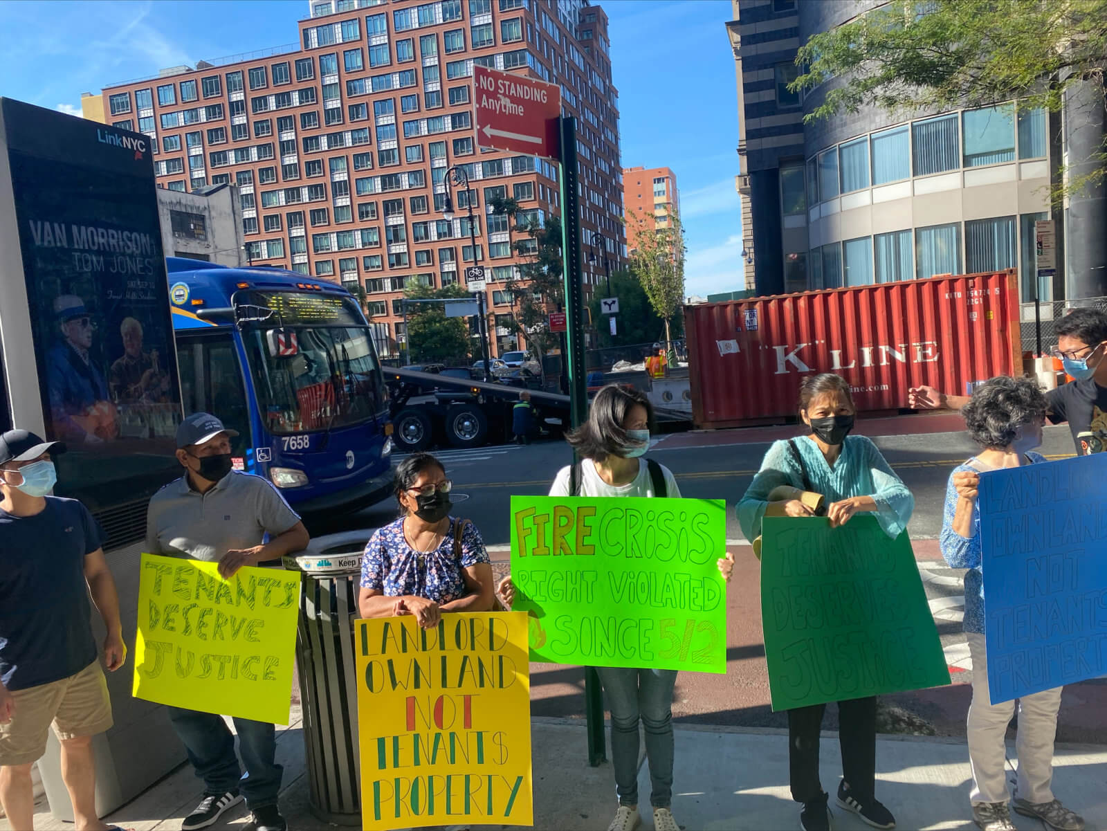 Displaced Sunset Park tenants take landlord to court 3 months after