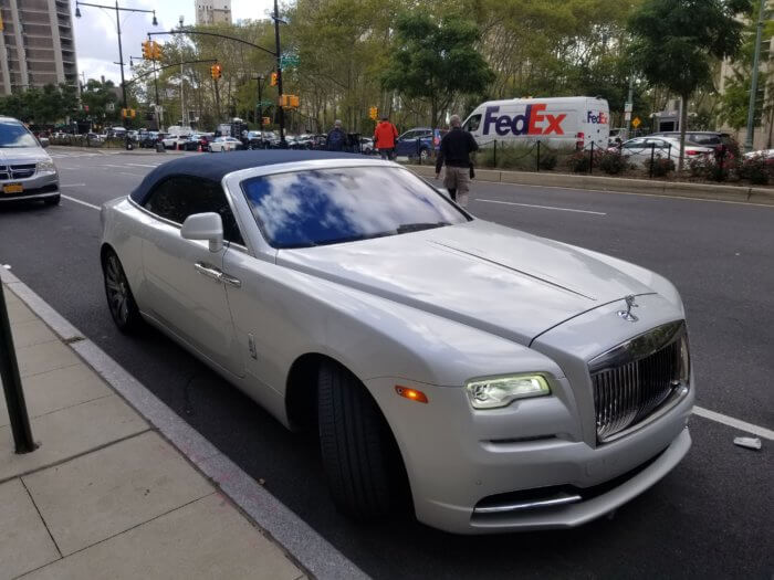 bishop lamor whitehead's white rolls-royce outside bk courthouse