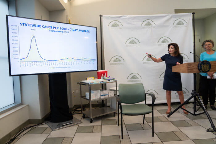 kathy hochul COVID presentation