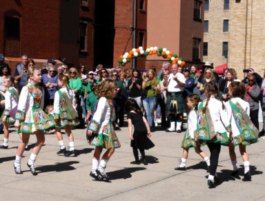 young irish step dancers at the great irish fair
