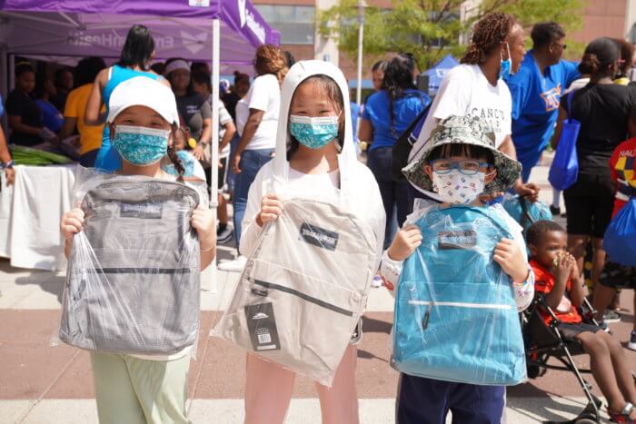 Smiling faces filled the crowd at the first annual back to school bash