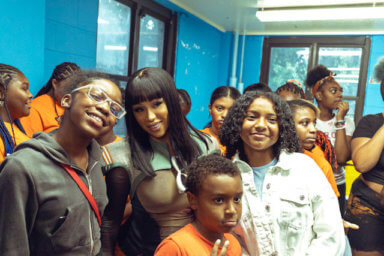 The famous hip-hop artists travelled in both Queens and Brooklyn this past weekend and attended various back to school events.