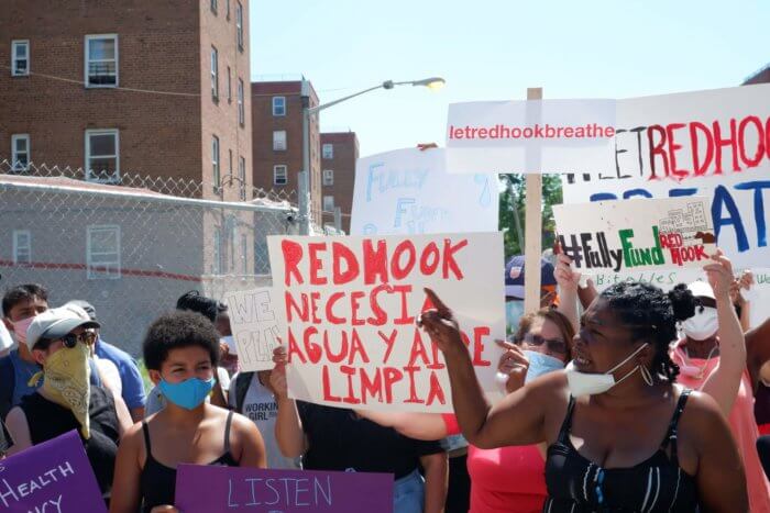 red hook houses protest