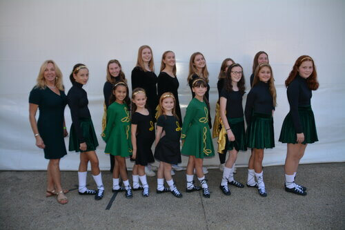 irish step dancers at great irish fair