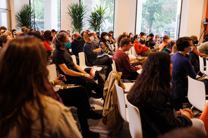 indoor brooklyn book festival event