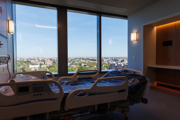 hospital room at ruth bader ginsburg hospital