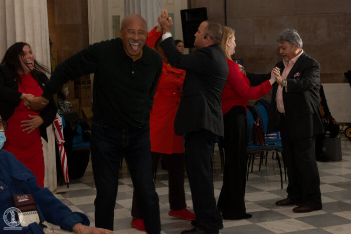 people dancing at latino heritage month