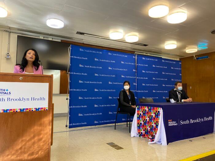 councilmember inna vernikov at south brooklyn health