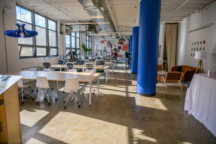 desks at the freelancers hub