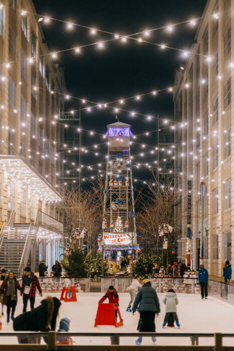 Industry City ice rink reopens for holiday season