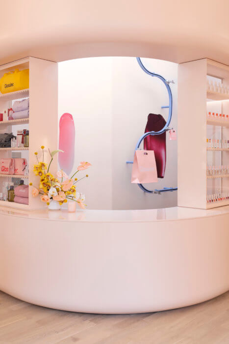 glossier williamsburg interior