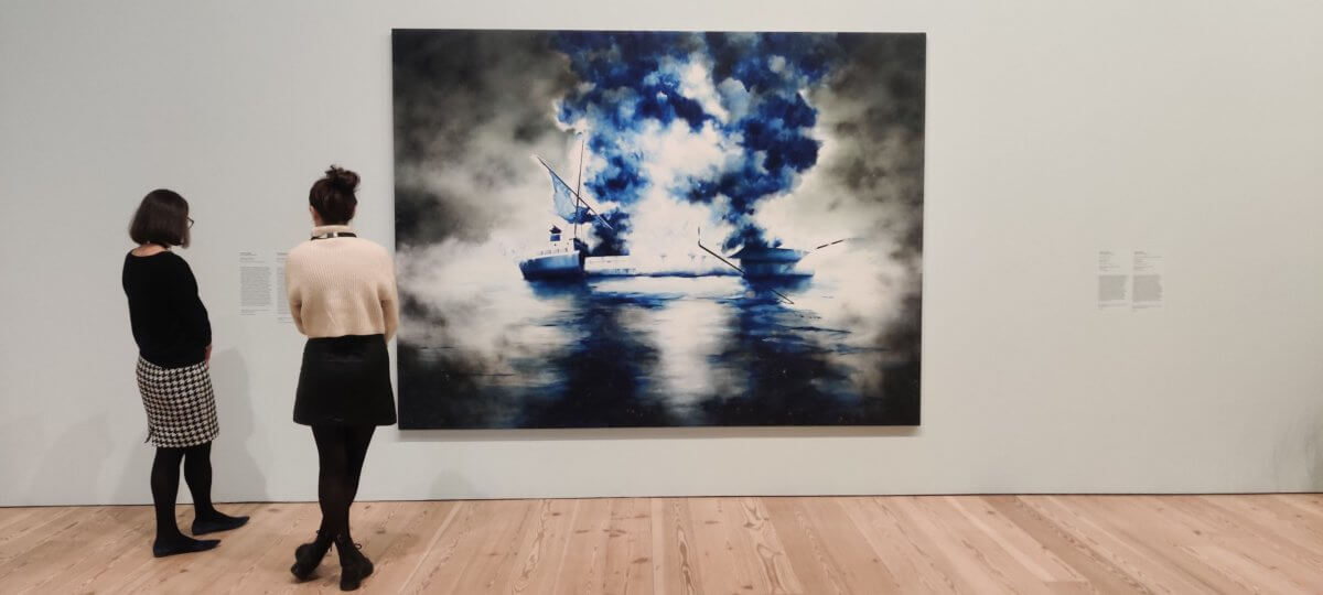 painting by puerto rican artist in hurricane maria exhibit