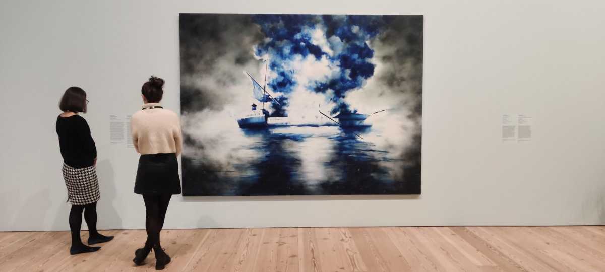 painting by puerto rican artist in hurricane maria exhibit