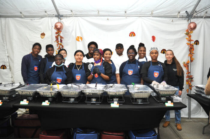 volunteers at kings cares luncheon