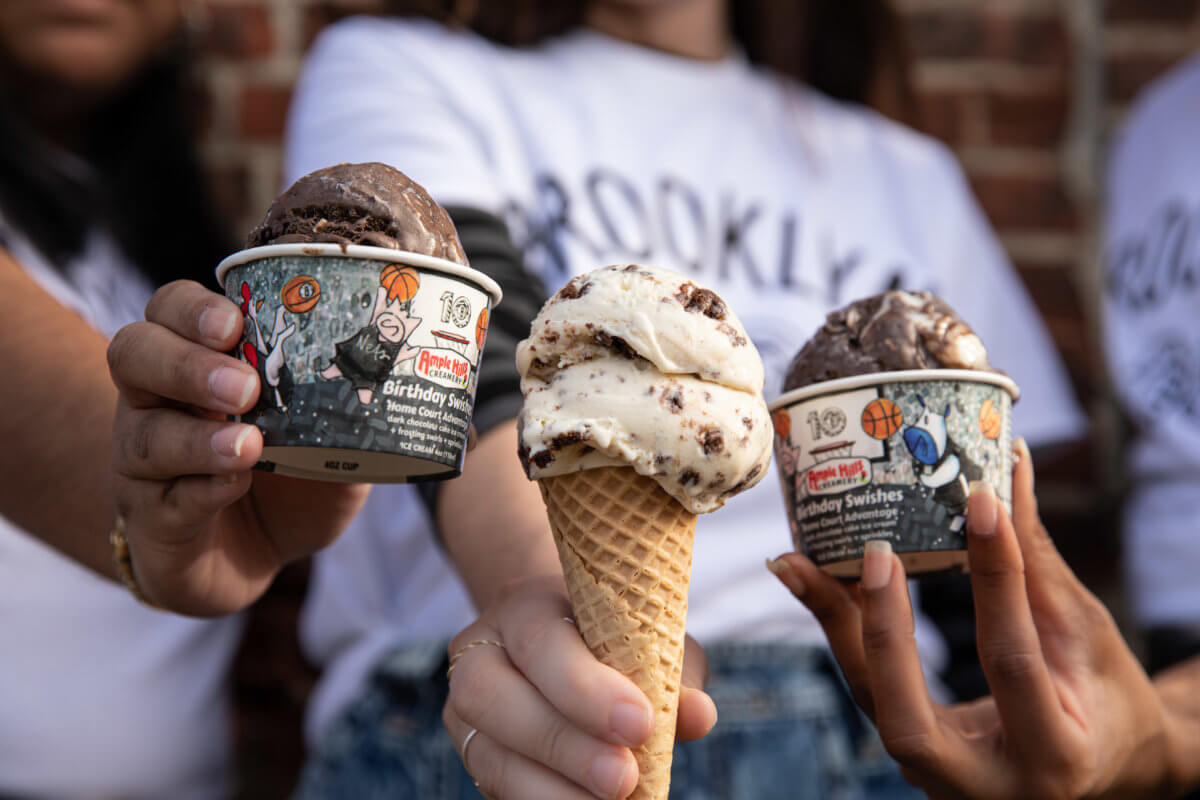 Brooklyn Nets and Ample Hills team up to debut two new ice cream flavors