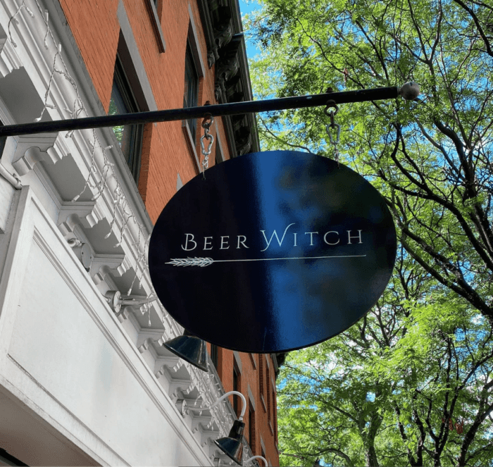 beer witch sign