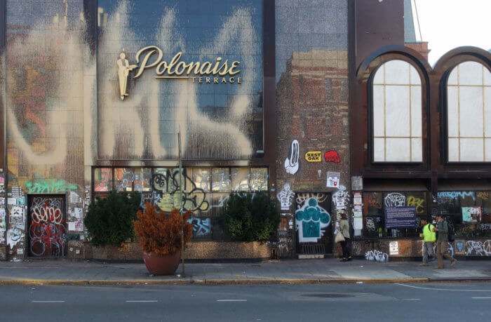 exterior of polonaise terrace in greenpoint