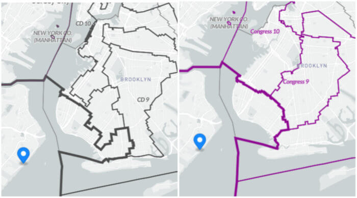 ny-11 maps side by side