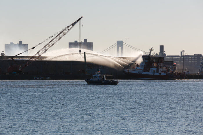 FDNY boat battles fire