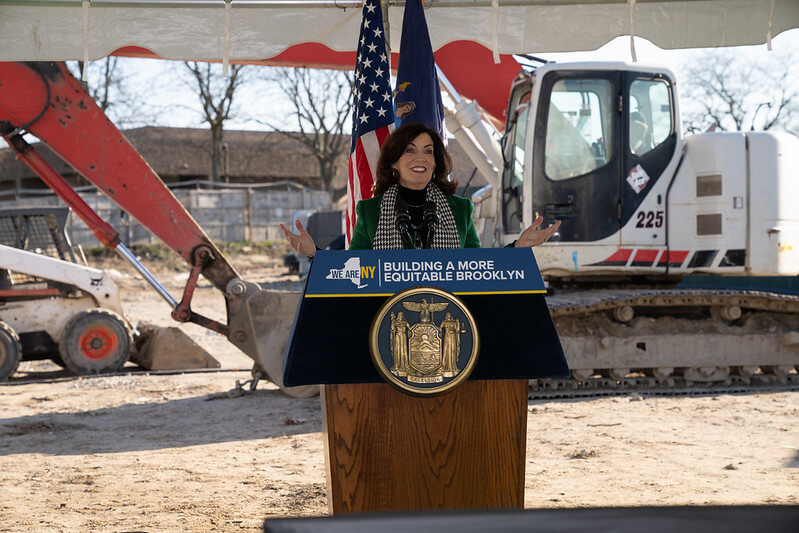governor kathy hochul at east new york affordable housing groundbreaking