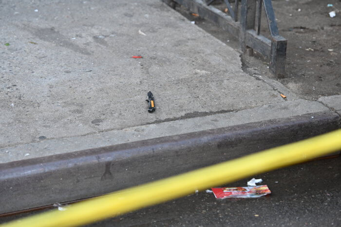 knife on ground near brownsville shooting
