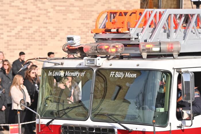 firetruck with william moon's name