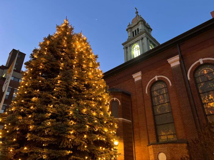 christmas tree at st. james