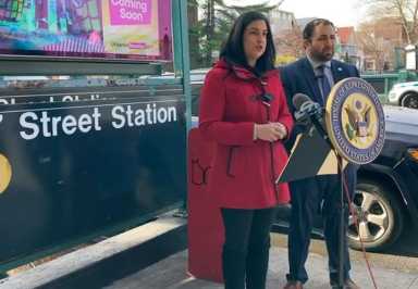malliotakis at MTA fare hike presser