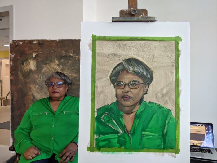 darlene waters with free portrait project work