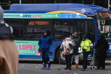 An MTA bus.