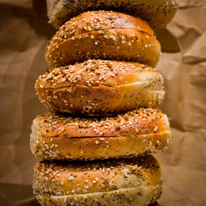 bagel stack for bagelfest