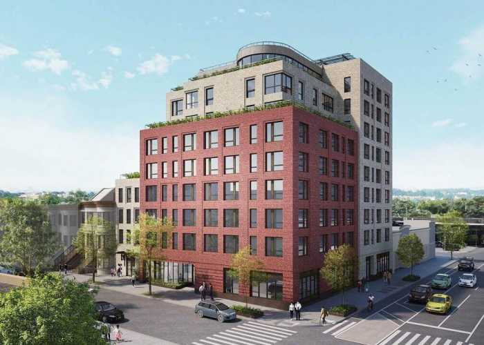 rendering of sunset ridge senior apartments