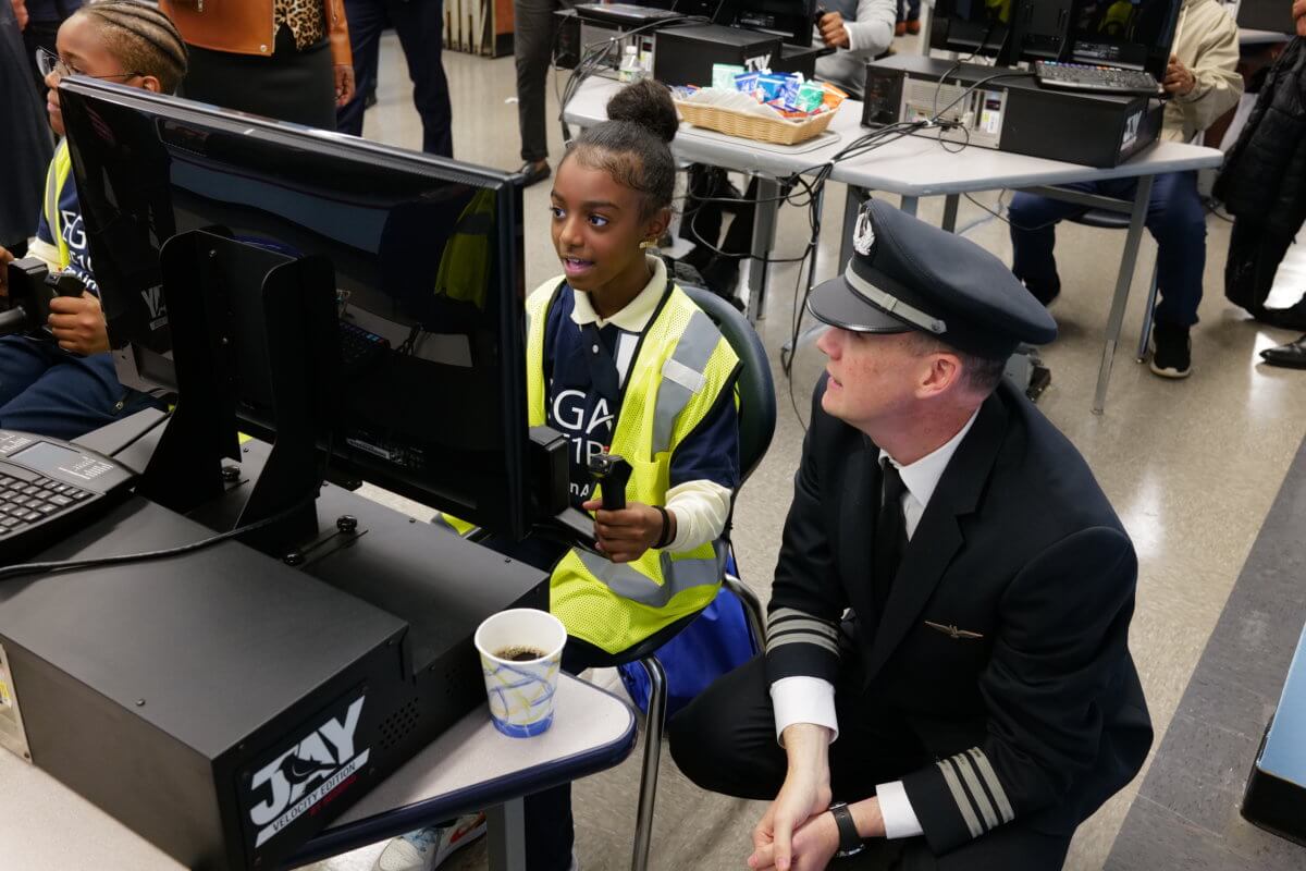 American Airlines and partners host a Black History Month celebration honoring Bessie Coleman.