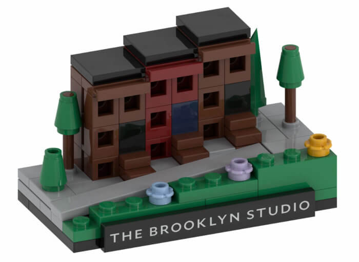 a mini lego brooklyn brownstone