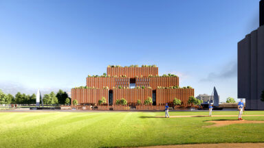 rendering of new samson stages facility in red hook
