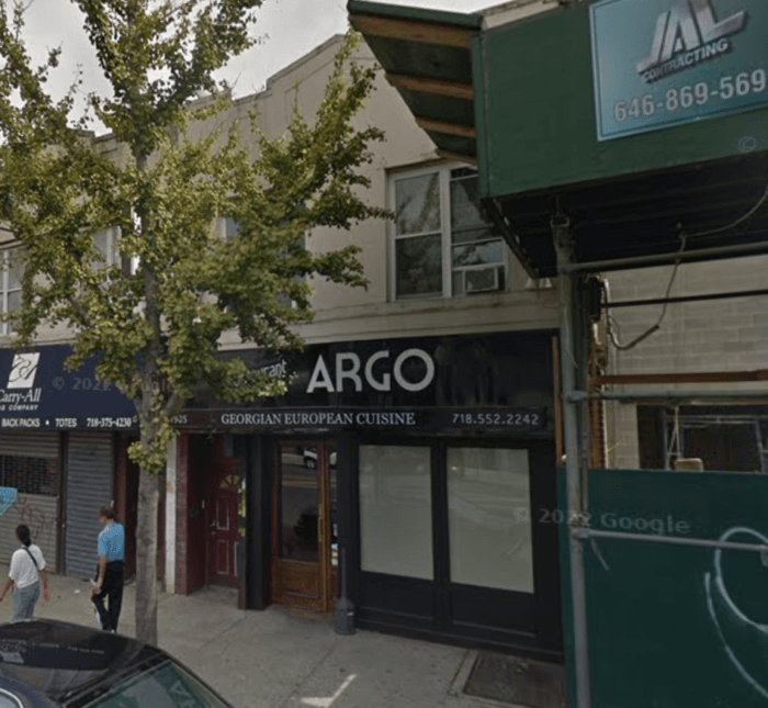 The owner of Argo Restaurant is accused of offering a $300 cash bribe to a DOI undercover investigator to avoid health code violations.