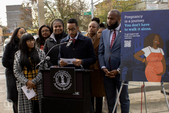 reynoso at maternal health announcement