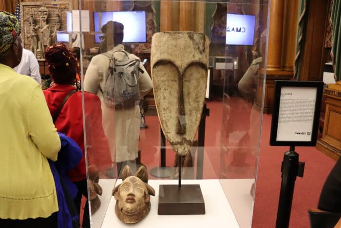 Nigil mask worn by the Fang people in Gabon for dance ceremonies.