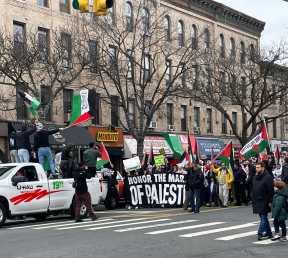 Free Palestine movement in Bay Ridge