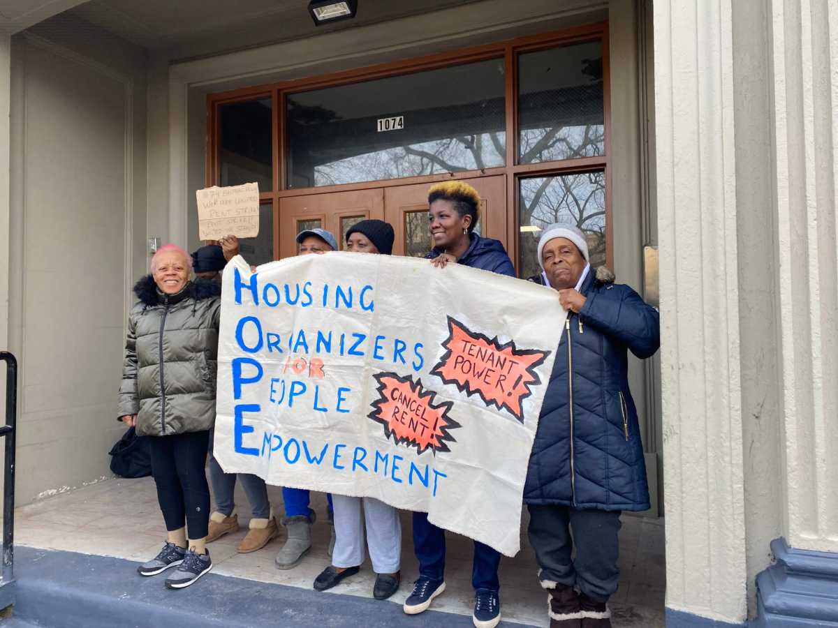 Tenant Rally in Crown Heights