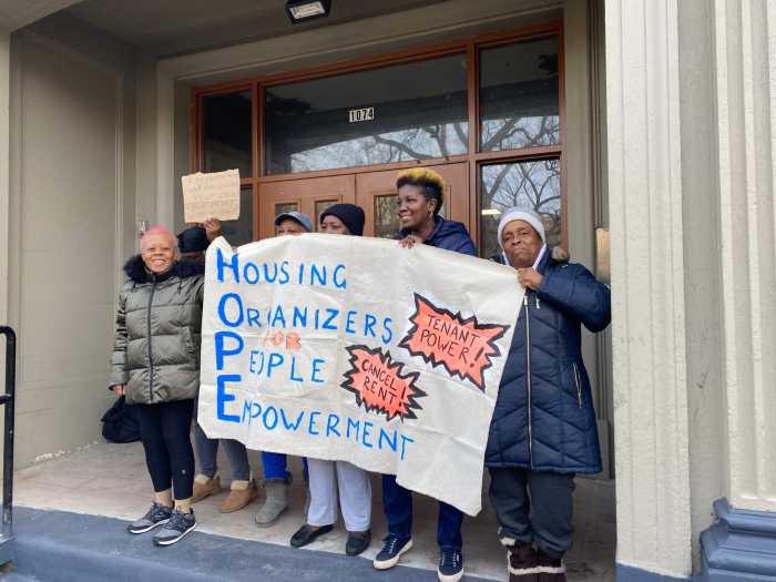 Tenant Rally in Crown Heights