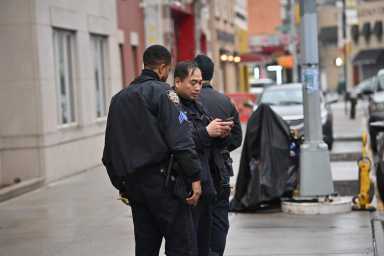 Police are investigating after a man was found with stab wounds in front of a Flatbush firehouse on Thursday.