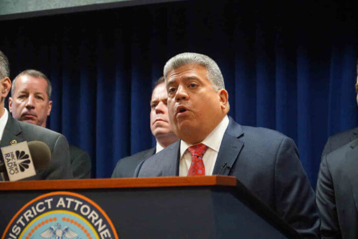 brooklyn DA eric gonzalez announced a man had been indicted for prostitution