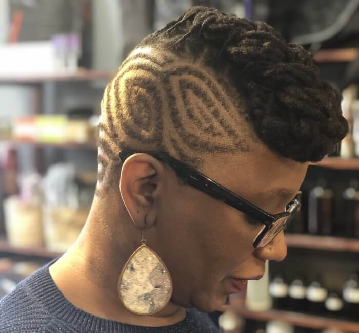 hair cut at black-owned business camera ready klutz